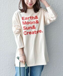 「SHIPS any」 「THEKNiTS」長袖カットソー ONE SIZE ベージュ レディース_画像1