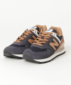 「New Balance」 ローカットスニーカー 24.0cm ネイビー メンズ