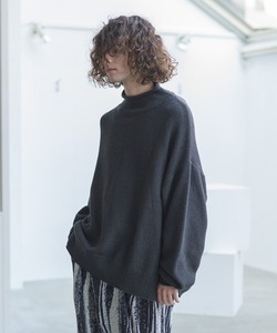 「Casper John」 長袖ニット SMALL チャコールグレー メンズ