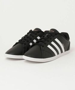 「adidas」 ローカットスニーカー 25.5cm ブラック レディース