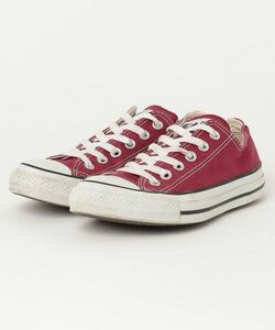 「CONVERSE」 ローカットスニーカー 24cm レッド レディース