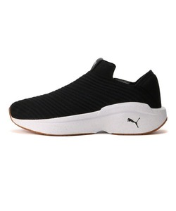 「PUMA」 スリッポン 23.5cm ブラック×ホワイト レディース