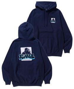 「XLARGE」 プルオーバーパーカー L ブラック メンズ