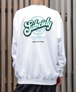 「Subciety」 スウェットカットソー SMALL ホワイト メンズ