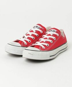 「CONVERSE」 ローカットスニーカー 23cm レッド レディース