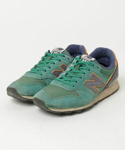 「New Balance」 ローカットスニーカー 24.5cm グリーン レディース