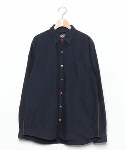 「BEAMS」 長袖シャツ X-LARGE ネイビー メンズ