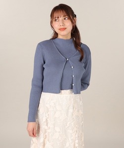 「LAISSE PASSE」 ニットアンサンブル MEDIUM ダークブルー レディース