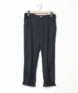 「LANVIN en Bleu」 クロップドパンツ 38 ネイビー レディース