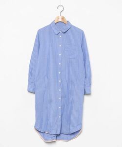 「シロップ．」 シャツワンピース MEDIUM ブルー レディース