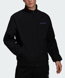 「adidas」 ジップアップブルゾン X-LARGE ブラック メンズ