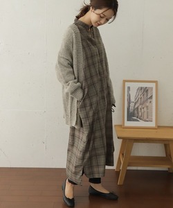 「URBAN RESEARCH DOORS」 長袖ワンピース ONE ブラウン レディース