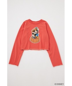 「Disney SERIES CREATED by MOUSSY」 スウェットカットソー FREE オレンジ レディース