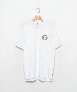 「AAPE BY A BATHING APE」 半袖ポロシャツ LARGE ベージュ メンズ