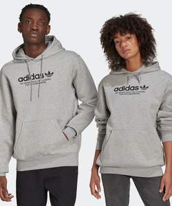 「adidas」 プルオーバーパーカー MEDIUM ヘザーグレー メンズ