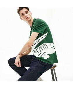 「LACOSTE」 半袖ポロシャツ 5 グリーン メンズ