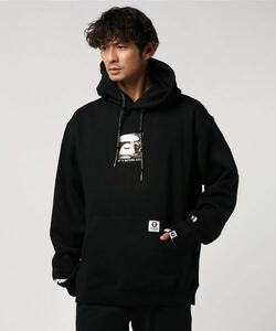 「AAPE BY A BATHING APE」 プルオーバーパーカー SMALL ブラック メンズ