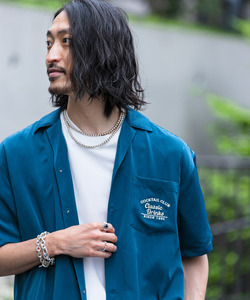 「URBAN RESEARCH Sonny Label」 半袖シャツ MEDIUM ネイビー メンズ