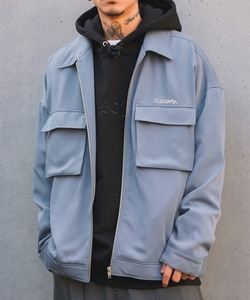 「Subciety」 ジップアップブルゾン LARGE ブルー メンズ