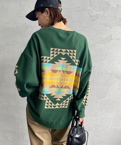 「PENDLETON」 スウェットカットソー M グリーン レディース