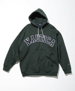 「NAUTICA」 プルオーバーパーカー MEDIUM グリーン メンズ