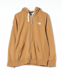 「THE NORTH FACE」 ワンポイントジップアップパーカー M ベージュ メンズ