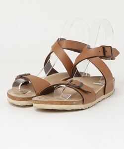 「BIRKENSTOCK」 フラットサンダル 22.5cm ベージュ レディース