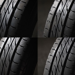 ★バリ山 155/65R14 ダイハツ純正アルミ BRIDGESTONE 2022年製 4本SET ハイゼットウェイクエッセソニカタントムーヴMRワゴンRスペーシア の画像6