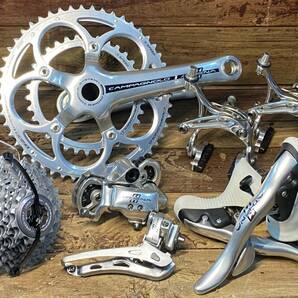 HQ095 カンパニョーロ CAMPAGNOLO アテナ 11S 直付 170mm 50/34T 12-27T BR15-SDP セット シルバー ※オフセットブレーキシュー換装の画像1