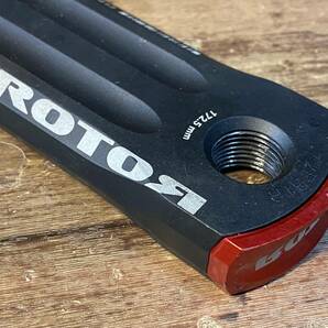 HS739 ローター Rotor 2 In Power パワーメーター クランクセット 170mm 50/34T 両足計測 QRINGS QARBON チェーンリング付き ※動作未確認の画像3