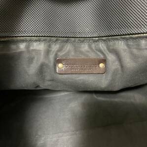 1円【最高峰】BOTTEGA VENETA ボッテガヴェネタ マルコポーロ トートバッグ ビジネスバッグ 肩掛け A4収納 メンズ PVC×レザー ブラック黒の画像9