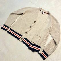 【大きめXLサイズ】TOMMY JEANSトミージーンズ Ｖネックカーディガン ベージュ_画像2