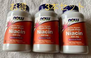  flash free niacin 500mg(180 pills )3 pcs set 