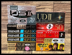 送無 G② 貴重 新品 未開封 maxell マクセル カセットテープ USⅡ UDⅡ XLI-S XLⅡ-S 50分 54分 70分 90分 100分 合計 15本セット ハイポジ