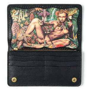 Rockin'Jelly Bean x METAL JACKET COLLABORATION LEATHER SERIES　FORBIDDEN JUNGLE　LONG LEATHER WALLET　ロッキンジェリービーン　財布