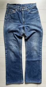 正規品　古着　Levi's 517 フレアデニム　米国製　W30　デニムパンツ　裏ボタン525 80s