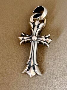  Chrome Hearts double Cross withbe il necklace pendant 