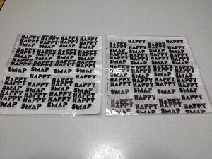 ●　スマップ　HAPPY HAPPY SMAP 【　 ハンカチ　バンダナ　2枚セット ♪新品　】