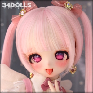 【34DOLLS】DDH-01 SW肌 カスタムヘッド＋手描きアイ＋舌パーツ＋おまけピアス MDD