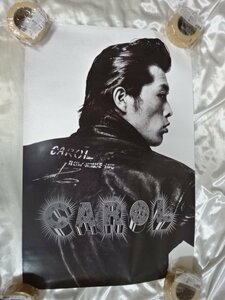 1■ CAROL 未使用のポスター 矢沢永吉 革ジャン 背中