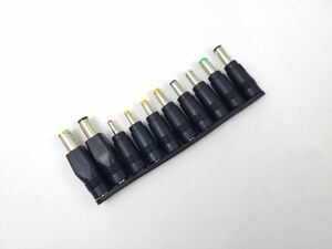 DC電源 ユニバーサルアダプタ コネクタ 10個セット ノートパソコン等に 5.5x2.1mm