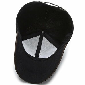 キャップ メンズ 帽子100%コットンUVカット99％紫外線対策 日焼け防止 熱中症対策 野球帽 登山 スポーツ 調整可能-ベージュの画像3