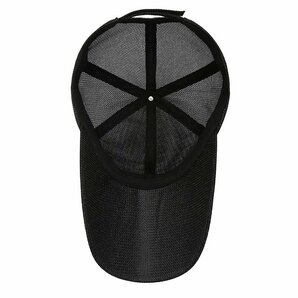 キャップ メンズ メッシュ通気構造 夏新品 UVカット帽子 通気性抜群 日焼け防止 紫外線対策 野球帽スポーツ帽子 調節可能 -グレーの画像10