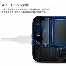 iPhone 充電ケーブル 純正品質 2.4A急速充電 断線防止 高耐久 lightning 充電 USB ライトニング ケーブル iPhoneコード iPad-0.5m_画像9