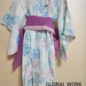 GLOBAL WORK　女の子浴衣　Mサイズ(110cm) 