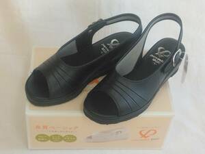  office sandals PW-7601 black LL nurse sandals 1 sheets band back band office work place put on footwear black 