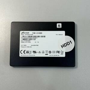 【中古】Micron 1100 SATA SSD 2048GB 2T MTFDDAK2T0TBN-1AR1ZABYY SMART正常①