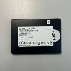 【中古】Micron 1100 SATA SSD 2048GB 2T MTFDDAK2T0TBN-1AR1ZABYY SMART正常③