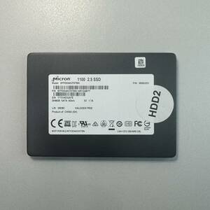 【中古】Micron 1100 SATA SSD 2048GB 2T MTFDDAK2T0TBN-1AR1ZABYY SMART正常④
