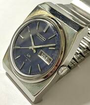 1円〜 I SEIKO セイコー ロードマチック 5606-6020 ブルーダイヤル メンズ 自動巻き デイデイト アンティーク ジャンク 時計 7219531_画像2